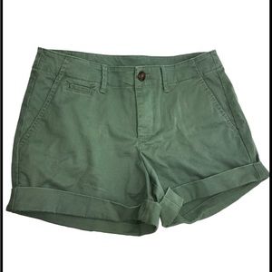Victoria Secret Army Khaki Green Cuffed Shorts - Size 4